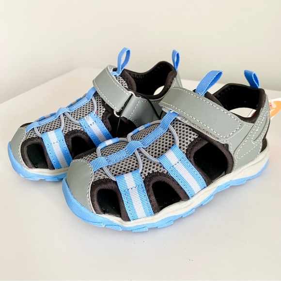 Jumping Beans Kids Blue and Gray Sandals - Picture 1 of 3